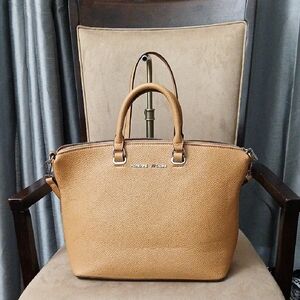 Adrienne Vittadini Tan Satchel Bag